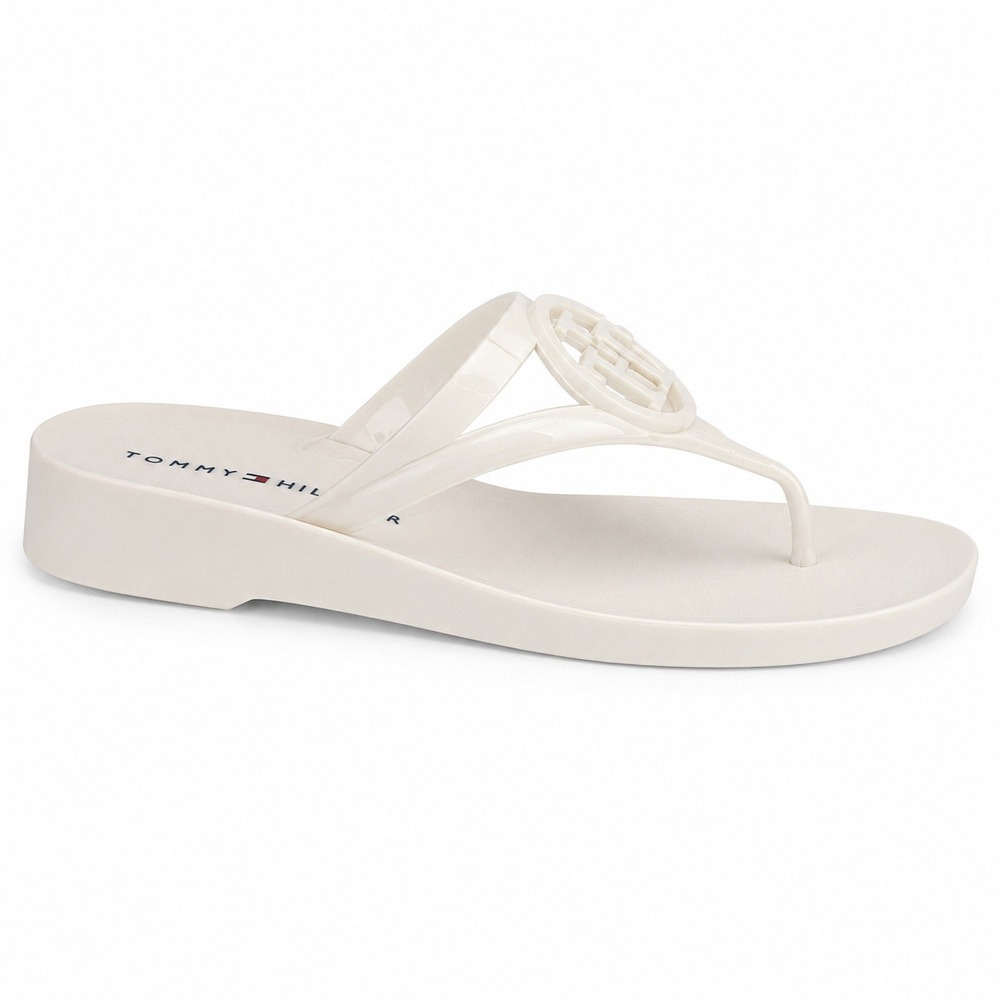 Tommy Hilfiger Vedna‎ Jelly Thong Sandals White Size 5 New With Tags